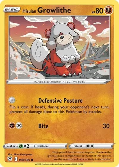 Hisuian Growlithe (Cosmos Holo) — photo 1
